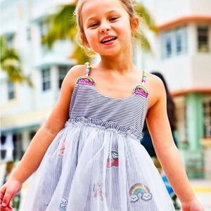 SWEET CANDY LOVERS PATCH DRESS